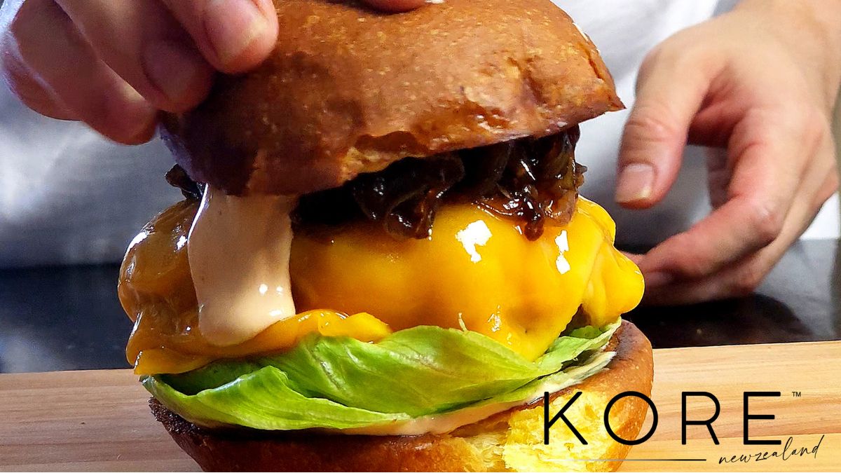 Beef Burger with caramelized onions Recipe